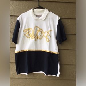 Vintage Westbound men’s t shirt white- blue navy, Size XL Ship Anchor Embroidery
